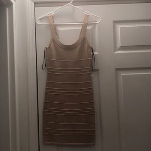 Bebe 2b gold dress